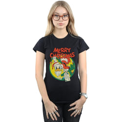 Disney - T-shirt MERRY CHRISTMAS - Femme (Noir)