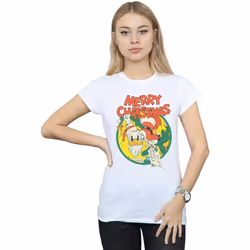 Disney - T-shirt MERRY CHRISTMAS - Femme (Blanc)