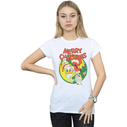 Disney - T-shirt MERRY CHRISTMAS - Femme (Blanc)