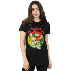 Disney - T-shirt MERRY CHRISTMAS - Femme (Noir)