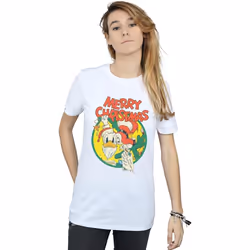 Disney - T-shirt MERRY CHRISTMAS - Femme (Blanc)