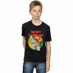 Disney - T-shirt MERRY CHRISTMAS - Garçon (Noir)
