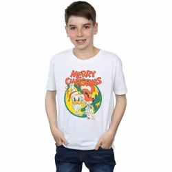Disney - T-shirt MERRY CHRISTMAS - Garçon (Blanc)