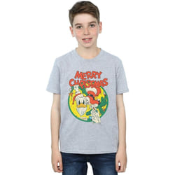 Disney - T-shirt MERRY CHRISTMAS - Garçon (Gris chiné)