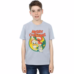 Disney - T-shirt MERRY CHRISTMAS - Garçon (Gris chiné)