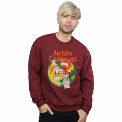 Disney - Sweat MERRY CHRISTMAS - Homme (Bordeaux)