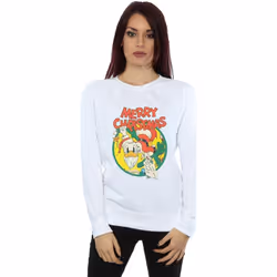 Disney - Sweat MERRY CHRISTMAS - Femme (Blanc)