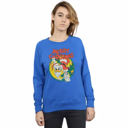 Disney - Sweat MERRY CHRISTMAS - Femme (Bleu roi)