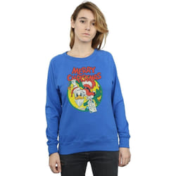 Disney - Sweat MERRY CHRISTMAS - Femme (Bleu roi)