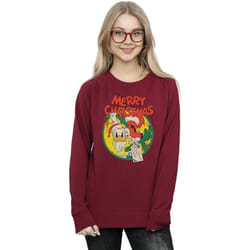 Disney - Sweat MERRY CHRISTMAS - Femme (Bordeaux)
