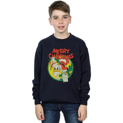 Disney - Sweat MERRY CHRISTMAS - Garçon (Bleu marine)