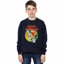 Disney - Sweat MERRY CHRISTMAS - Garçon (Bleu marine)