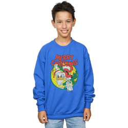 Disney - Sweat MERRY CHRISTMAS - Garçon (Bleu roi)