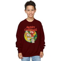Disney - Sweat MERRY CHRISTMAS - Garçon (Bordeaux)