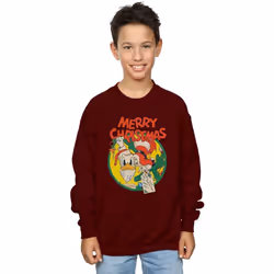 Disney - Sweat MERRY CHRISTMAS - Garçon (Bordeaux)