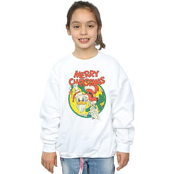 Disney - Sweat MERRY CHRISTMAS - Fille (Blanc)