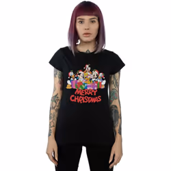 Disney - T-shirt MICKEY MOUSE AND FRIENDS - Femme (Noir)