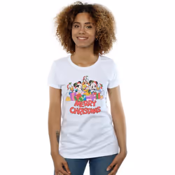 Disney - T-shirt MICKEY MOUSE AND FRIENDS - Femme (Blanc)