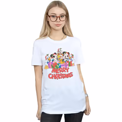 Disney - T-shirt MICKEY MOUSE AND FRIENDS - Femme (Blanc)