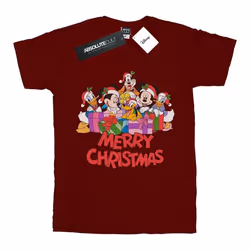 Disney - T-shirt MICKEY MOUSE AND FRIENDS - Garçon (Bordeaux)
