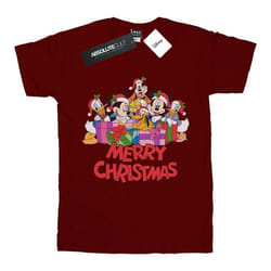 Disney - T-shirt MICKEY MOUSE AND FRIENDS - Garçon (Bordeaux)