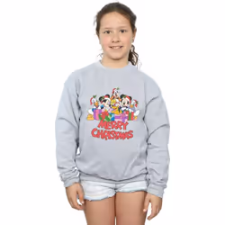 Disney - Sweat MICKEY MOUSE AND FRIENDS - Fille (Gris chiné)