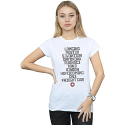 Marvel - T-shirt TRIGGER WORDS - Femme (Blanc)