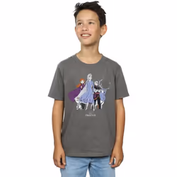 Disney - T-shirt FROZEN - Garçon (Charbon)