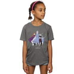 Disney - T-shirt FROZEN - Fille (Charbon)