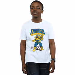 Marvel - T-shirt MAD TITAN SNAP - Garçon (Blanc)