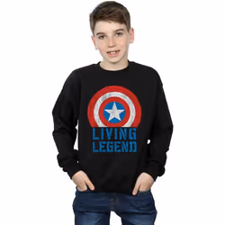 Marvel - Sweat LIVING LEGEND - Garçon (Noir)