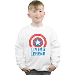 Marvel - Sweat LIVING LEGEND - Garçon (Blanc)