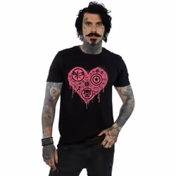 Marvel - T-shirt HEART AVENGERS - Homme (Noir)