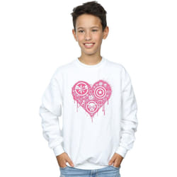 Marvel - Sweat HEART AVENGERS - Garçon (Blanc)