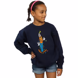 Disney - Sweat - Fille (Bleu marine)
