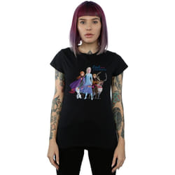 Disney - T-shirt FROZEN LEAD COURAGE - Femme (Noir)