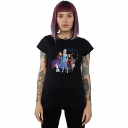Disney - T-shirt FROZEN LEAD COURAGE - Femme (Noir)