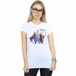 Disney - T-shirt FROZEN LEAD COURAGE - Femme (Blanc)