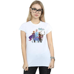 Disney - T-shirt FROZEN LEAD COURAGE - Femme (Blanc)