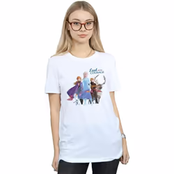 Disney - T-shirt FROZEN LEAD COURAGE - Femme (Blanc)