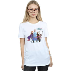 Disney - T-shirt FROZEN LEAD COURAGE - Femme (Blanc)