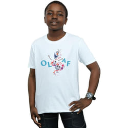 Disney - T-shirt FROZEN - Garçon (Blanc)