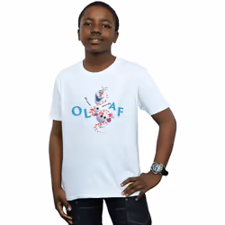 Disney - T-shirt FROZEN - Garçon (Blanc)