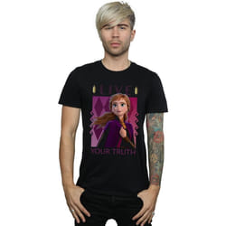 Disney - T-shirt FROZEN LIVE YOUR TRUTH - Homme (Noir)