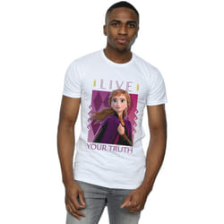 Disney - T-shirt FROZEN LIVE YOUR TRUTH - Homme (Blanc)