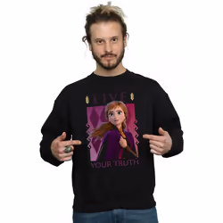 Disney - Sweat FROZEN LIVE YOUR TRUTH - Homme (Noir)