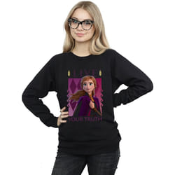 Disney - Sweat FROZEN LIVE YOUR TRUTH - Femme (Noir)