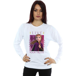 Disney - Sweat FROZEN LIVE YOUR TRUTH - Femme (Blanc)