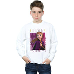 Disney - Sweat FROZEN LIVE YOUR TRUTH - Garçon (Blanc)