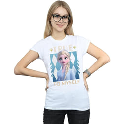 Disney - T-shirt FROZEN TRUE TO MYSELF - Femme (Blanc)